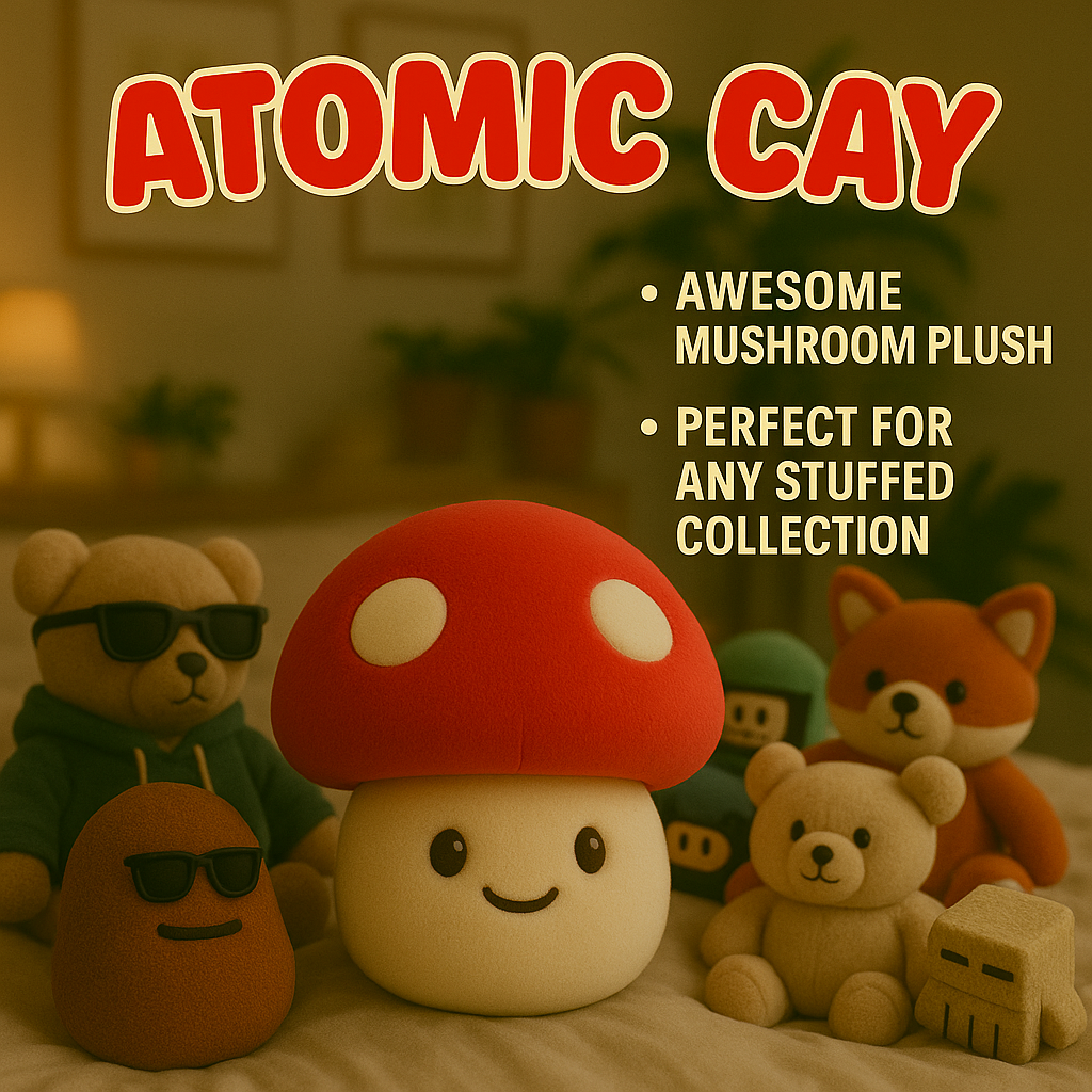 🍄 Atomic Cay™ Mushroom Plushie