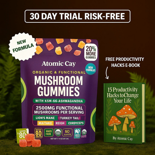 Atomic Cay™ Mushroom Ashwagandha Gummies