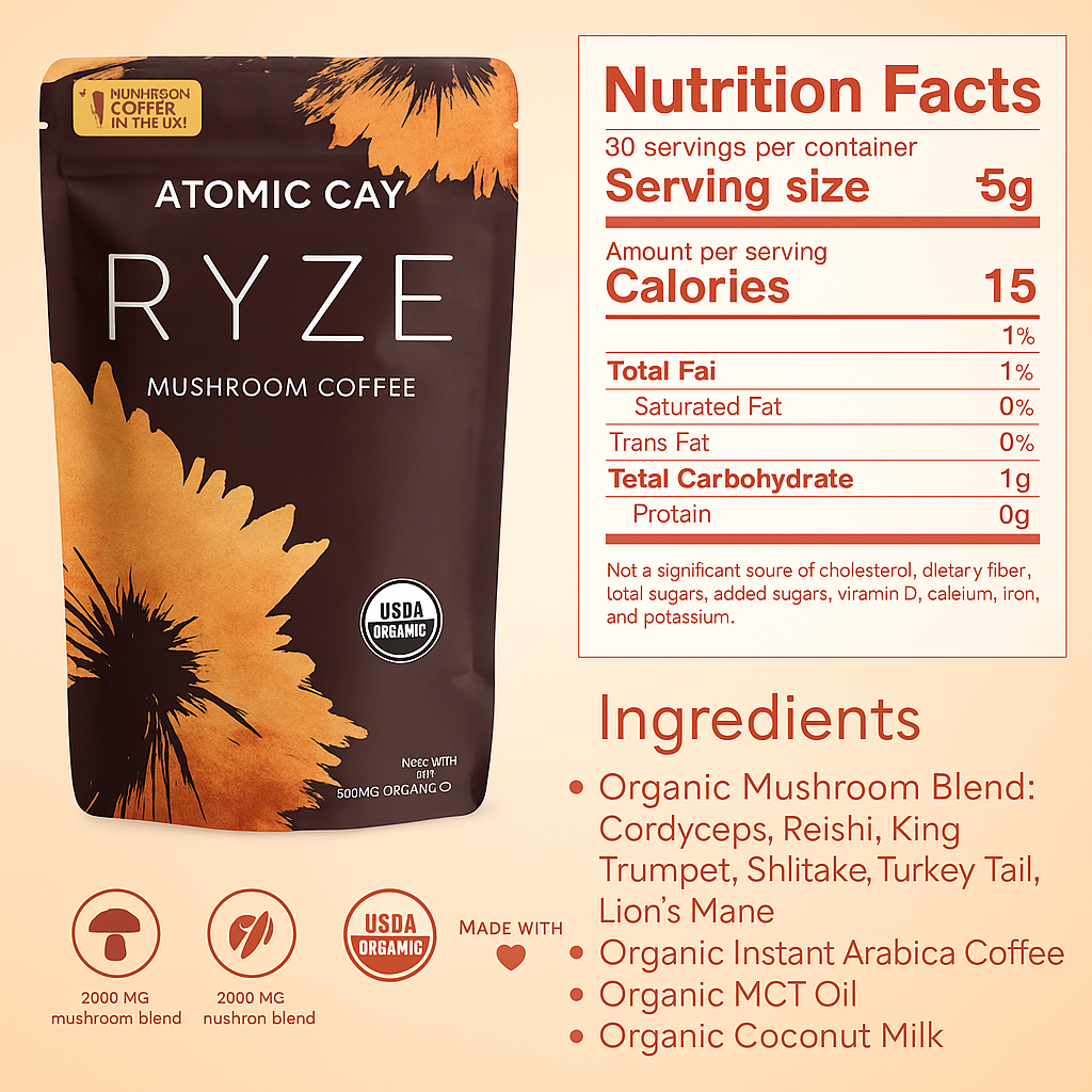Atomic Cay™ Mushroom Coffee