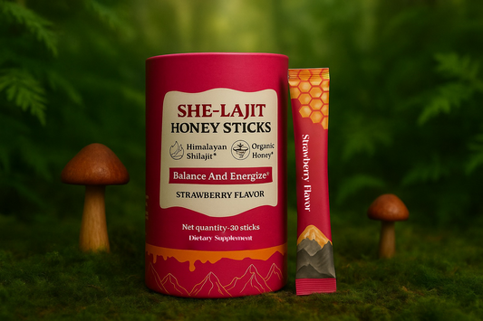 🍓 She-Lajit™ Honey Sticks – Balance & Energize Naturally
